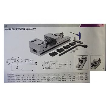 CODE. 1097 Precision vice in steel Mod.M011 / 150/300