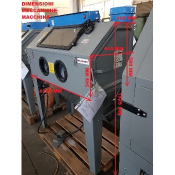 CODE 1514 NEW MEDIUM SANDBLASTER WITH ASPIRATOR MOD1220x910x1740h WITH PAPER FILTER