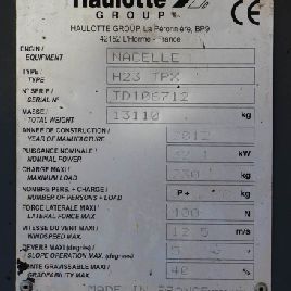 2012 HAULOTTE H23TPX