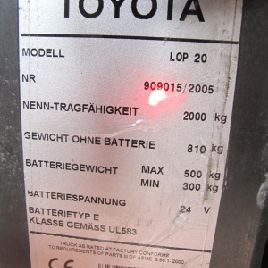 2005 TOYOTA LOP 20