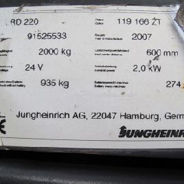 2007 Jungheinrich ERD220