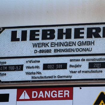 2011 LIEBHERR LTM1100-5.2