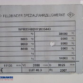 2007 Feldbinder NCH 40