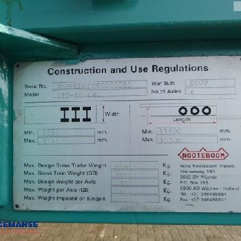 2009 Nooteboom OSD-50-04V