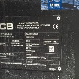 JCB JS175W PLUS TAB