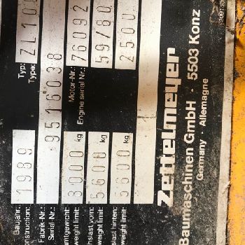 ZETTELMEYER ZL1001 (PARTS)