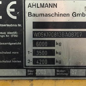 AHLMANN AL70E AL85 (PARTS)