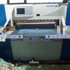 Wohlenberg cut-tec 115 cutting machine