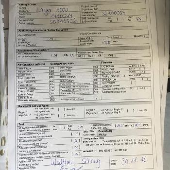 Blum AlphaCompact 120 RH label dispenser