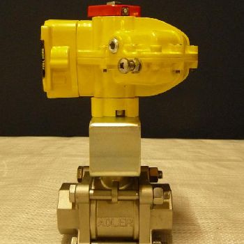 Pneumatically actuated ball valve Shut-off fitting stainless steel 1 inch