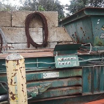 60 HP Harris Non Ferrous Closed Door Baler model HAL-60-NF-FE