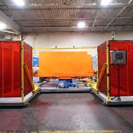 ETI#8106 (2018) Dual Fanuc Robotic Weld Cell with Lincoln 455 Powerwave Welders in USA