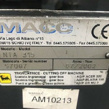 MACC NTA 315 FULLY AUTOMATIC COLDSAW