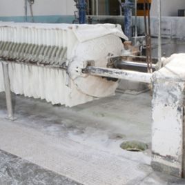 Netzsch Heinrich Zeidler hydraulic closing slurry / filter de-watering press