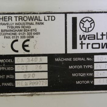 Walther Trowal CA340 Vibratory Bowl