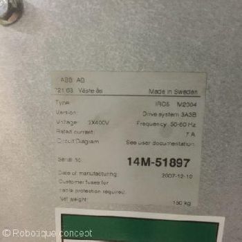 ABB IRB 140 baie IRC5, 2007, only used for fairs and demos