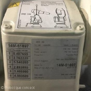 ABB IRB 140 baie IRC5, 2007, only used for fairs and demos