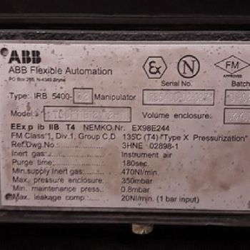 ABB IRB 5400 painting robot , 2 exemplaries, S4C cabinet