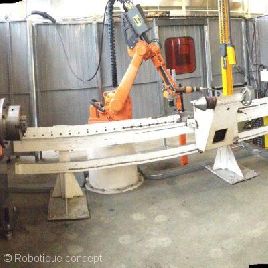 ABB cellule de soudage avec robot IRB 1600 IRC5 et poste ESAB peu d’heures