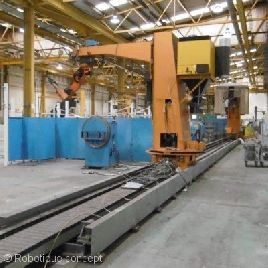 CLOOS ROMAT 310 very big welding cell tandem wire