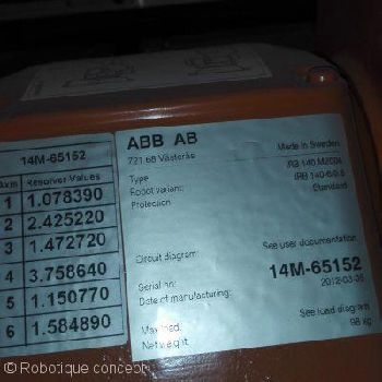 ABB IRB 140 IRC5 complete milling cell almost new : 33 hours