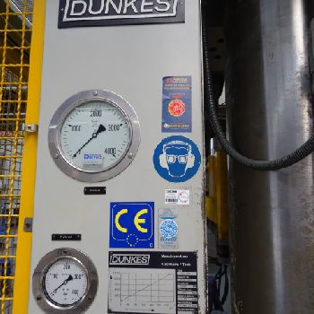 IHU plant, hydraulic 3 column press DUNKES HS 3-1500