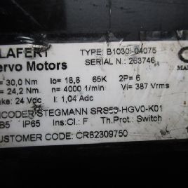 Servomoteur Lafert B1030I-04075 (CR82309750)