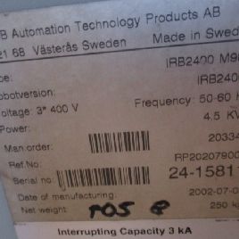 Robot ABB IRB 2400l S4C-M98