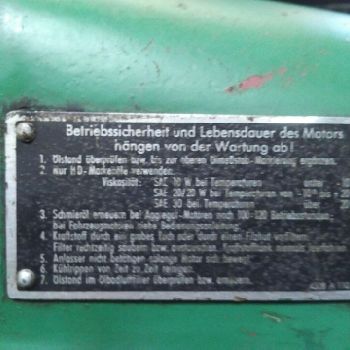 2 air deflectors Deutz engine F3L 812 tractor tractor Tractor 1A