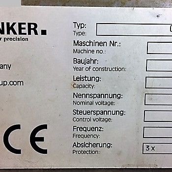 Straightening machine JUNKER ORTHOMAT
