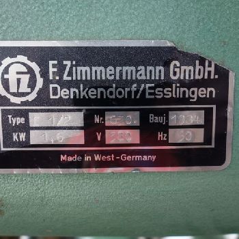 40.080 Profile belt sander, Zimmermann, PS 1/2