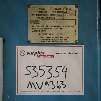 FELLOWS FS 630-200 CNC Gear Shaping Machine