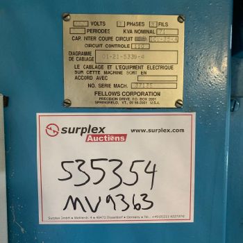 FELLOWS FS 630-200 CNC Gear Shaping Machine