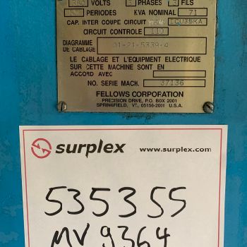 FELLOWS FS 630-200 Gear Shaping Machine