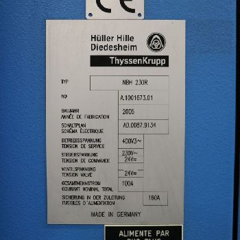 4 x HÜLLER HILLE nbh 230 R Horizontal Machining Centre