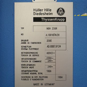 4 x HÜLLER HILLE nbh 230 R Horizontal Machining Centre