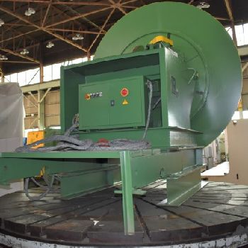 10750 lb.Passerini#PTR-50welding positioner, 360 degree power rotation, 96" diameter table, dual foot pedals, #28746