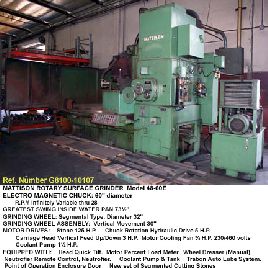 Mattison # 48-60E, mandril Electro Mag de 60 ", 125 CV, 73 oscilantes, 30 u / rueda, inclinación, refrigerante