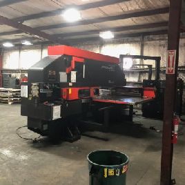 33 Ton,Amada#VIPROS-367-QUEEN, hyd turret punch,Fanuc 18P,58 station,2001,#11250