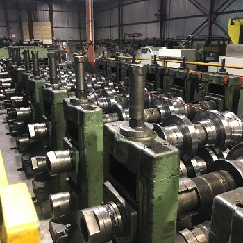 21 Stand,PM MachineTool rollformer, 4-1/2" arbor,60 roll space,egual gearing,#70354