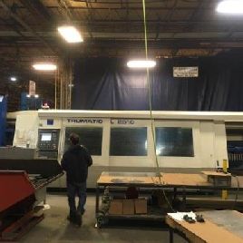 Trumpf # L2510, 2000 vatios, mesa de 4 'x 10', 49 "X, 120 Y, 5 Z, 2005, # 80649