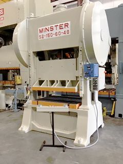 150 Ton,Minster#S2, 10" str,25 SH,60 x 48 bed,30 SPM,recond,under power,1955,#sr5583