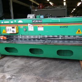 1/4 "x 10 'Accurshear # 625010, cizalla hidráulica, 36 BG, 16 holdowns, FOPBG, 20 HP, 230 V.