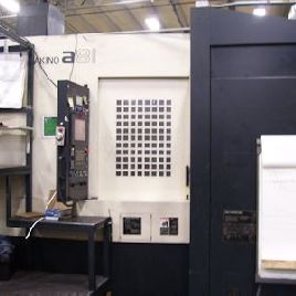 Makino # A81, Fanuc 310I Pro5, 35.4 "X, 31.5 Y, 40.2 Z, (2) 24.8 x 24.8 pal., 10000 tpm, 2007