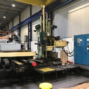 4.3"Kuraki#KBT-11WA, 78.7 X,59 X,57 Z,55x62.9 table,BT50,3k RPM,Fanuc 16iM,1997/98