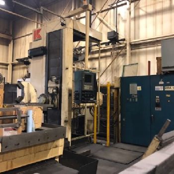 4.3"Kuraki#KBT-11WA, 78.7 X,59 X,57 Z,55x62.9 table,BT50,3k RPM,Fanuc 16iM,1997/98