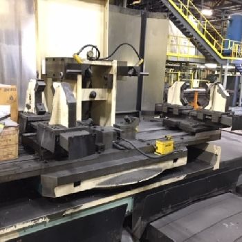 4.3"Kuraki#KBT-11WA, 78.7 X,59 X,57 Z,55x62.9 table,BT50,3k RPM,Fanuc 16iM,1997/98