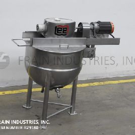 Lea # 50D9MT de 50 galones, hervidor con camisa de acero inoxidable 304, 40 psi, 32 "de diámetro x 22 de profundidad con una pared recta de 10