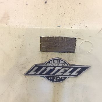 20000 lb.Littell#S-200-48, 48" width,60 OD,20 -24 ID, hydraulic expansion,V/S,motor d,#4494