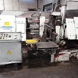 24 "x 22Tervező # MASTER-CUT, dupla oszlopú teljesen automatikus vízszintes szalagfűrész, 1996